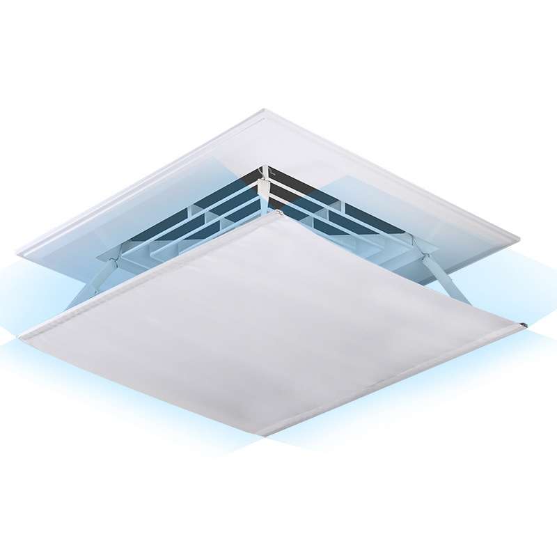 Central Air Conditioning Wind Shield Wall-Mounted Anti Direct Blowing Windshield, Size:45x45cm(White