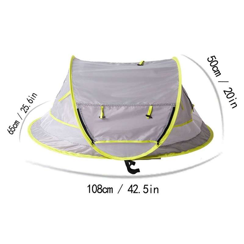 Travel Mosquito Net Ultralight Wei Portable baby beach tent(Gray)
