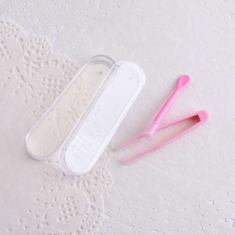 5pcs Portable Contact Lens Special Tweezer and Stick Set Travel Kit(Green)