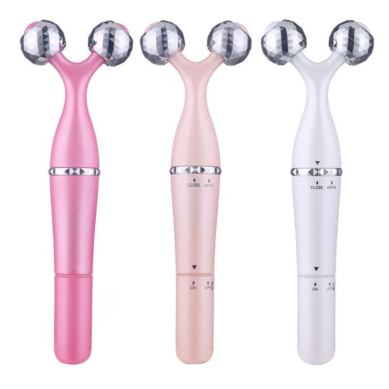 3 In 1 Portable Electric Eye Massager Double Chin Face Lift Body Neck Massage Roller 3D Facial Massa