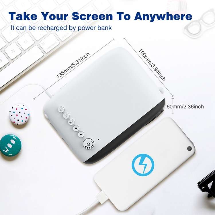 YG200 Portable LED Pocket Mini Projector AV USB SD HDMI Video Movie Game Home Theater Video Projecto