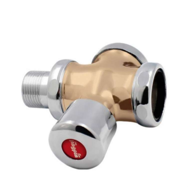 Stool Flush Valve Urinal Delay Valve Hand Press Flush Valve, Style:1 Inch Alloy Small