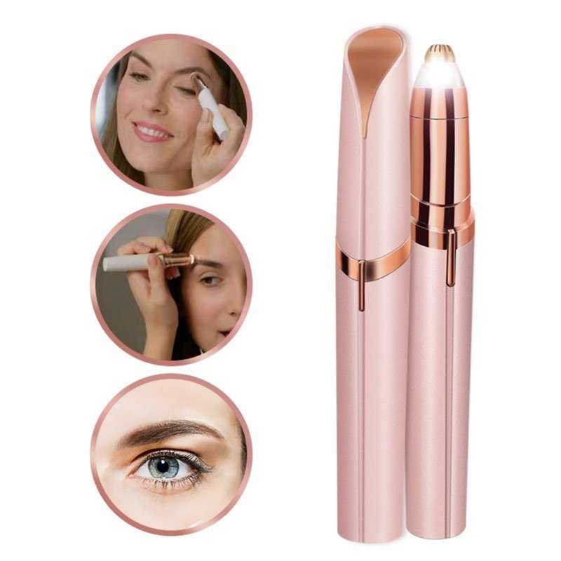 Multifunction Lipstick Eyebrow Trimmer Face Brows Hair Remover Electric Shaver Painless Eye Brow Epi