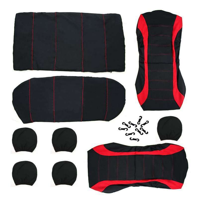 9 PCS Four Seasons Universal Seat Cover Cushion Car Fur Seat Covers Set Universal Cushion(Gray)