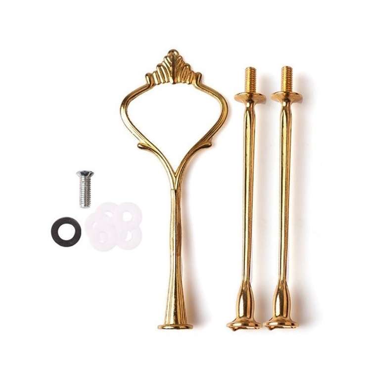 1 Set Sweets Candy Cupcake Tray Wedding Party Cake Display Stand Zinc Alloy Golden Tone cake stand(G