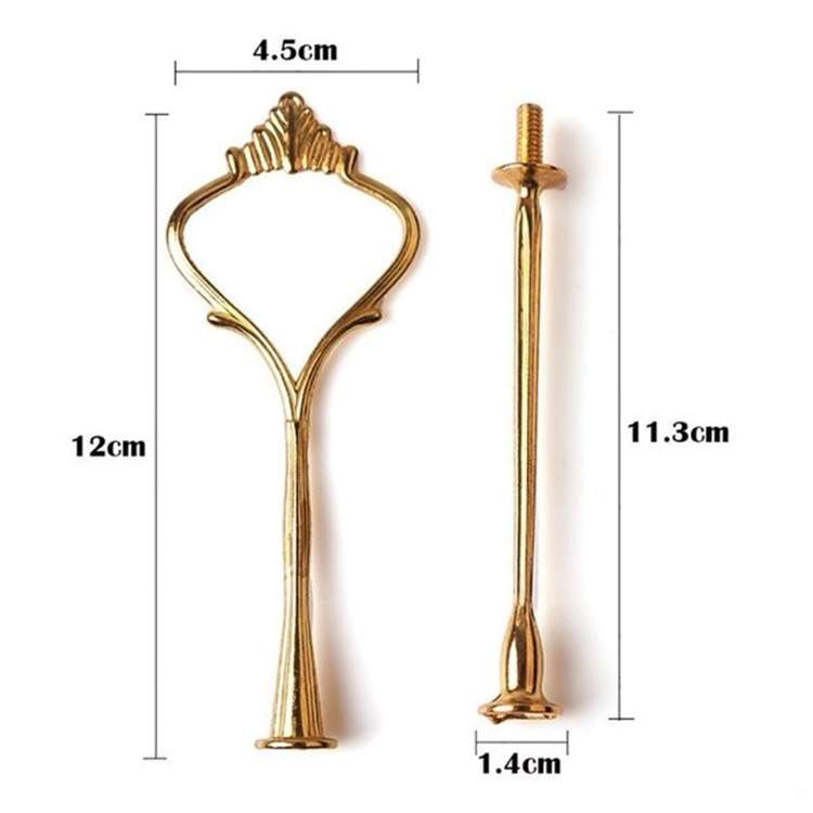 1 Set Sweets Candy Cupcake Tray Wedding Party Cake Display Stand Zinc Alloy Golden Tone cake stand(G