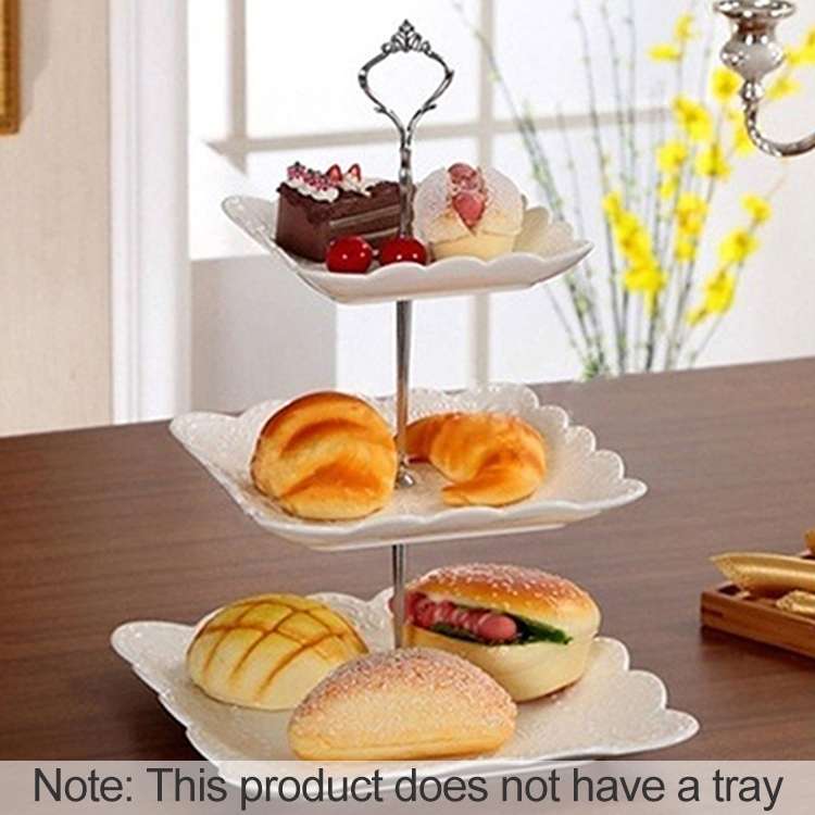 1 Set Sweets Candy Cupcake Tray Wedding Party Cake Display Stand Zinc Alloy Golden Tone cake stand(G