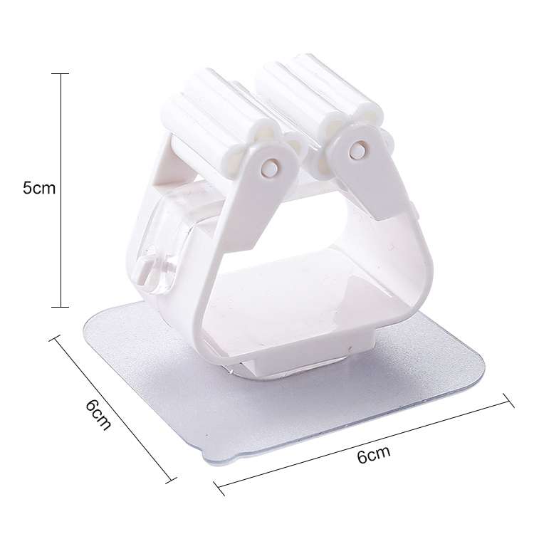 Mop Holder Wall Mounted Organizer Holder Household Kitchen Bathroom Adhesive Storage Broom Hanger Cl