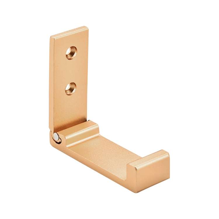 Collapsible Clothes Hanger Robe Hook Decorative Bathroom Wall Mounted Hooks(Black Hook (Send Screw))