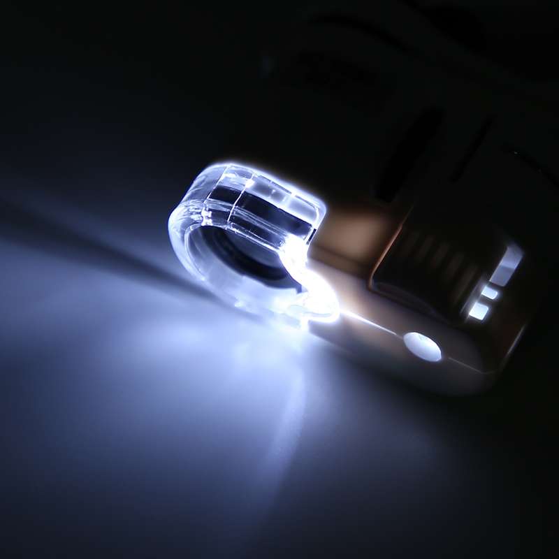 9595W1 60 Times Magnifying Glass Mobile Phone HD Microscope with Led Light