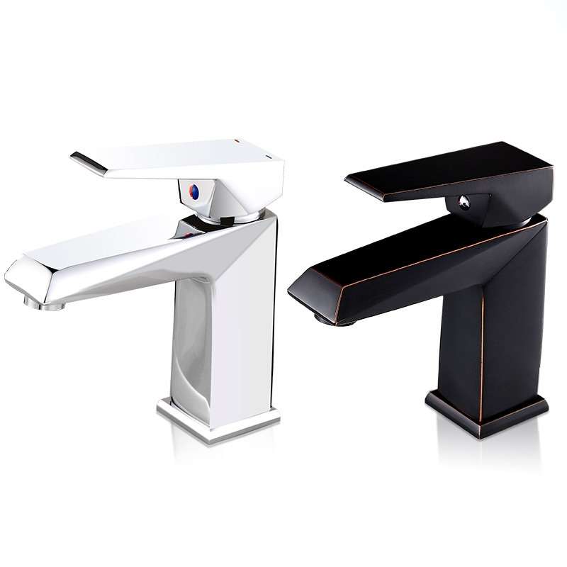 Hardware Faucet Bathroom Hot & Cold Water Faucet, Specification: Black 99508