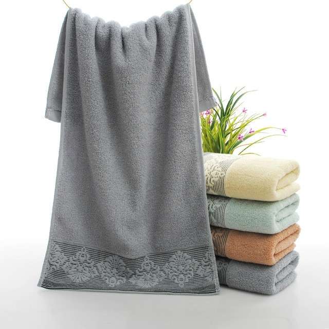 Absorbent Towel Face Towel Bathroom Thick Soft Cloth Wipe Towel, Size: 35x75cm(Brown)