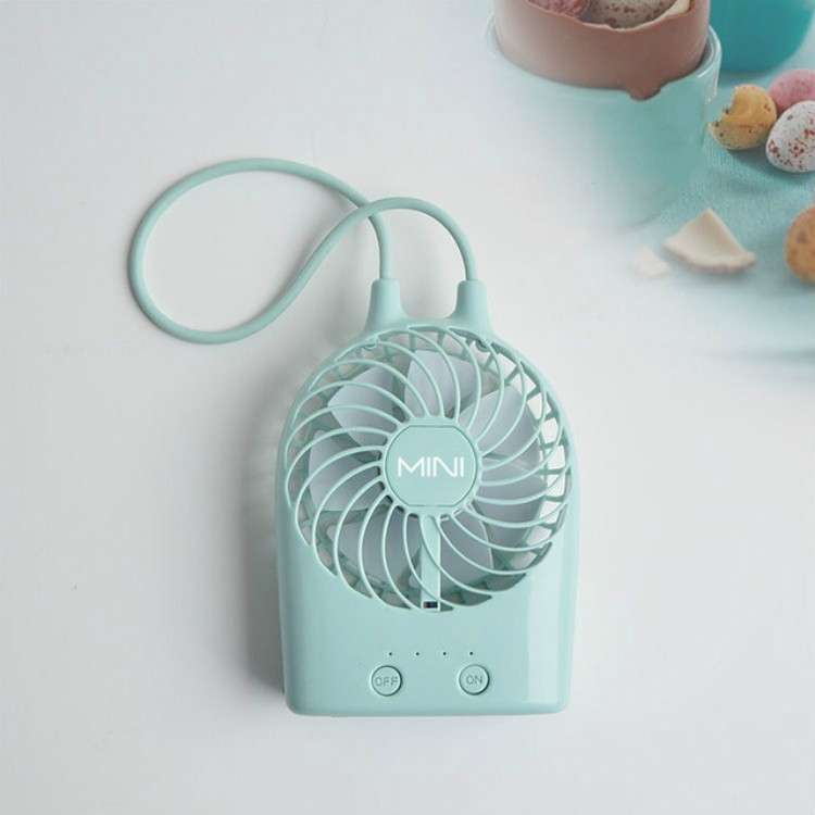Rechargeable Cute Mini Fan Desktop(Green)