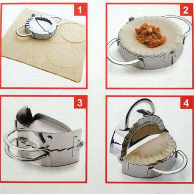 Stainless Steel Dumpling Maker Dough Cutter Dumpling Mould Kitchen Accessories Pastry Tools, Specifi