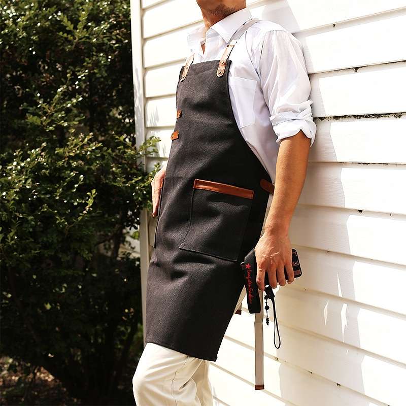 Milk Tea Coffee Fondue Restaurant Canvas Apron(Khaki)