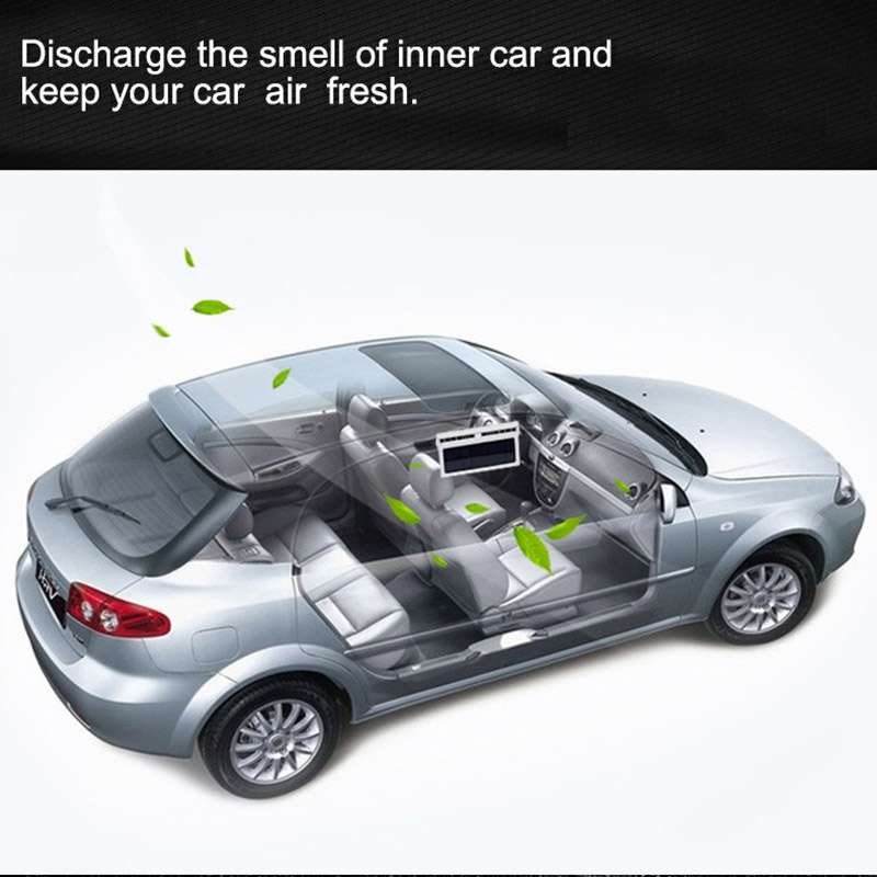 Solar Car Radiator Energy Saving Environmental Protection Detoxification Deodorization Radiator(Blac