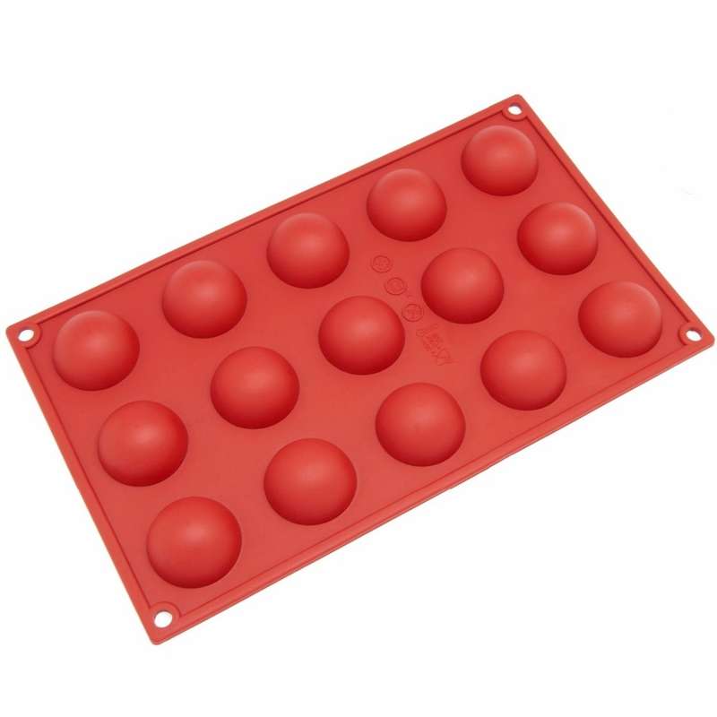 2 PCS Round Balls Silicone Mold Bread Cake Fondant Mousse Chocolate Mold Tray Kitchen DIY Baking Dec