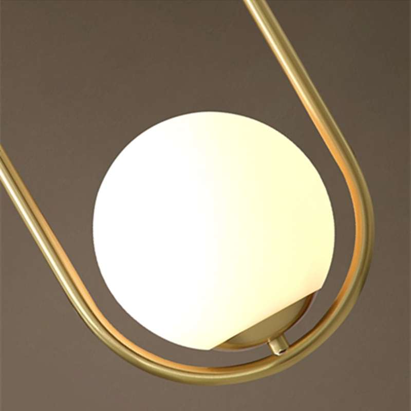 Restaurant Chandelier Single Head Creative Personality Simple Modern Copper Lamp without Light Sourc