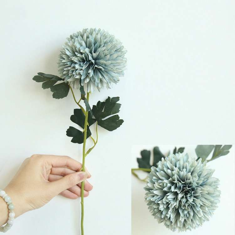 Dandelion Flower Ball Simulation Flower Home Decoration Wedding Bouquet(Light Purple)