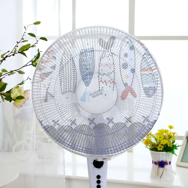 Anti-pinch Electric Fan Safety Cover Protection Net Dustproof Cover(Blue)