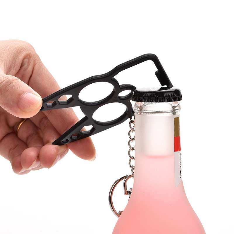 Multifunctional Outdoor Self-defense Double Finger Buckle Can Break The Window, Random Color Deliver
