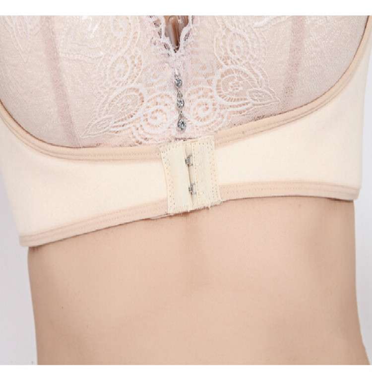 Women Chest Posture Corrector Body Shaper Corset Adjustable Shoulder Back Correct Belt, Size:XL (Ski