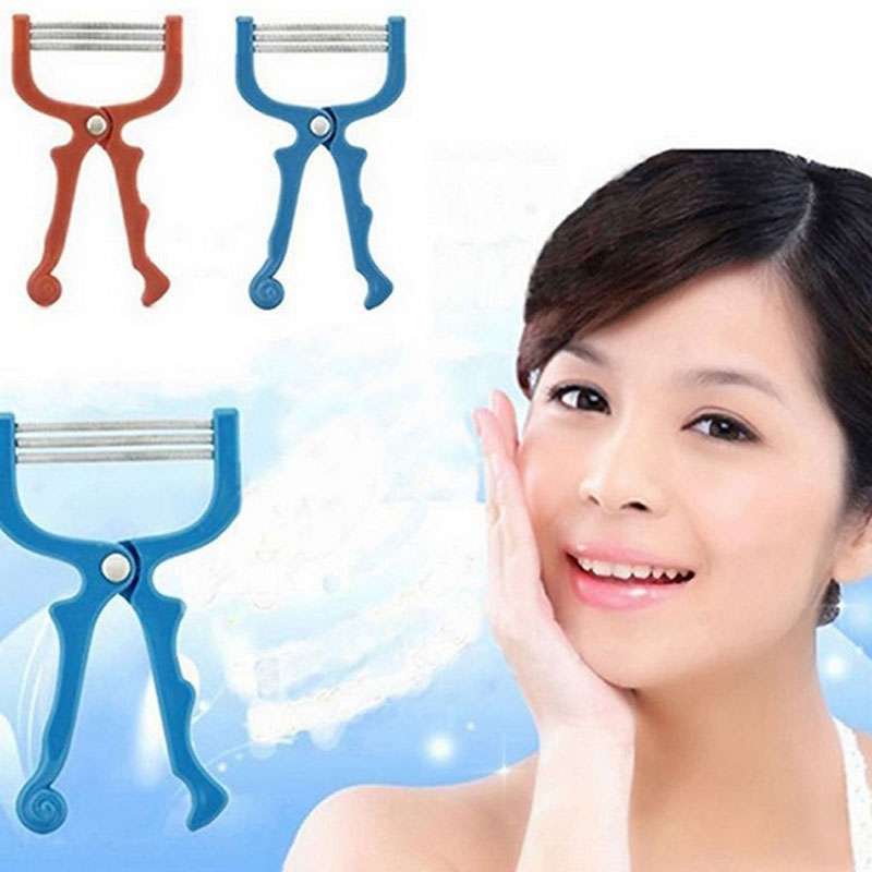 Hand-held Facial Spring Roll Epilator Random Color