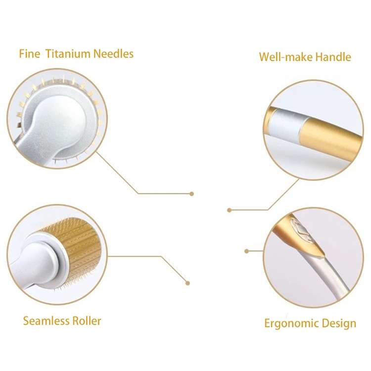 2 PCS ZGTS192 Titanium Alloy Microneedle Facial Repair Nano Roller Instrument, Specification:0.5MM