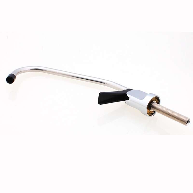 Kitchen Water Purifier Copper Single Cold Basin Gooseneck Shape Faucet(Silver)