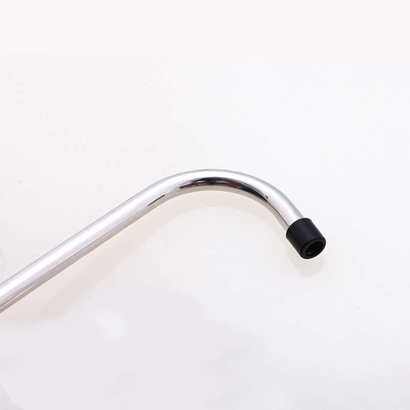 Kitchen Water Purifier Copper Single Cold Basin Gooseneck Shape Faucet(Silver)