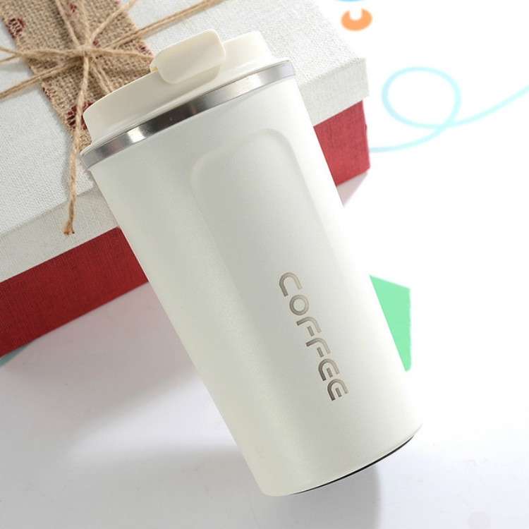 Smart Version Double Stainless steel 304 Coffee Mug Car Thermos Mug Travel Thermo Cup 510ml(Blue)