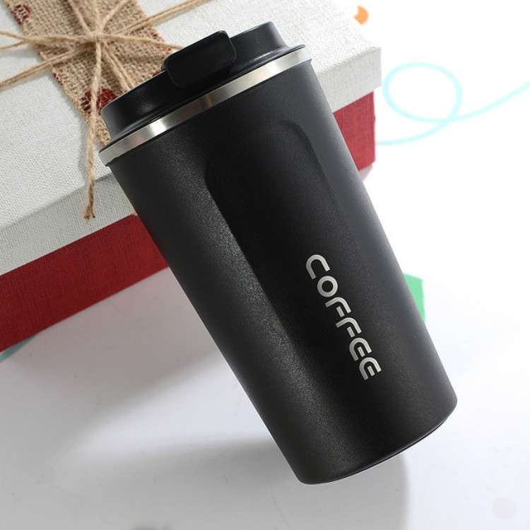 Smart Version Double Stainless steel 304 Coffee Mug Car Thermos Mug Travel Thermo Cup 510ml(Blue)