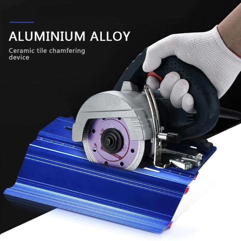 45 Degree Stone Cutting Marble Tile Ceramic Bevel Cutter Chamfering Device(Blue)