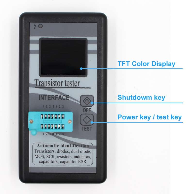 Color Screen Version Graphic Display M328 Transistor Tester Resistance Meter Inductance Meter Capaci