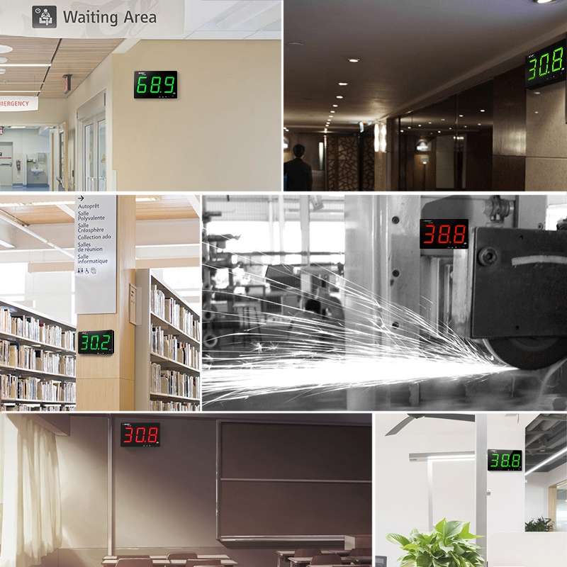 SNDWAY SW525A Wall-mounted 30-130dB Large Screen Digital Display Noise Decibel Monitoring Testers