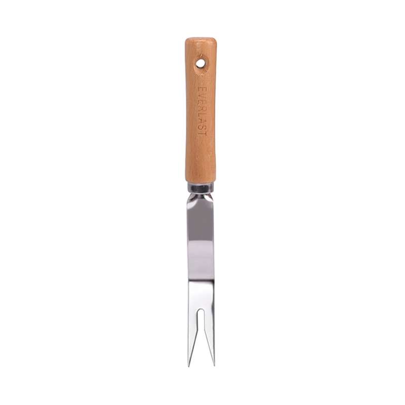 Thick Stainless Steel Weeder Wooden Handle Root Picking Tool