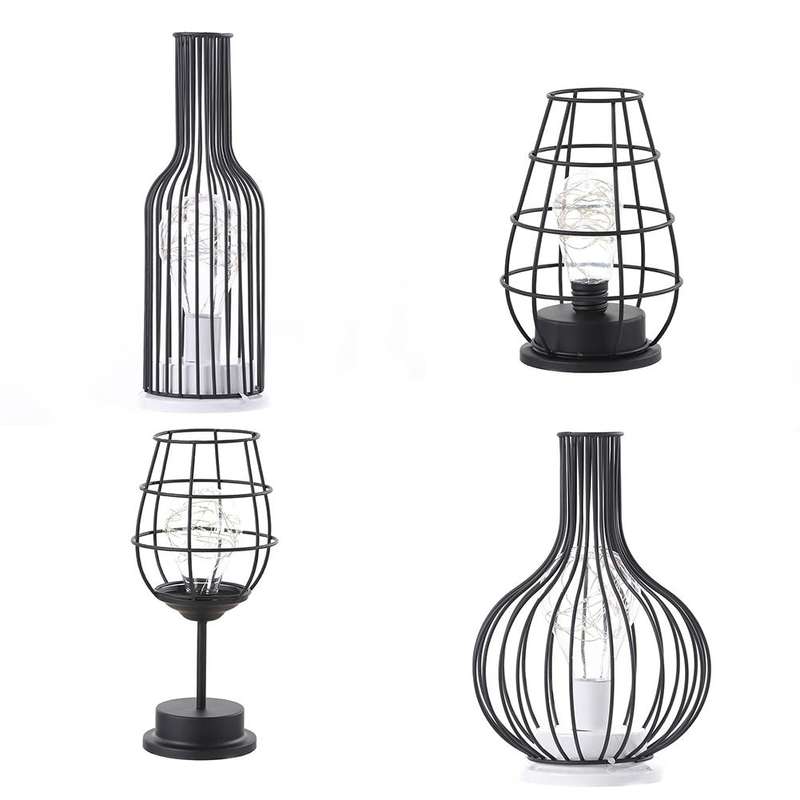 Retro Classic Iron Art LED Table Lamp Reading Lamp Night Light Bedroom Lamp Desk Lighting Home Decor