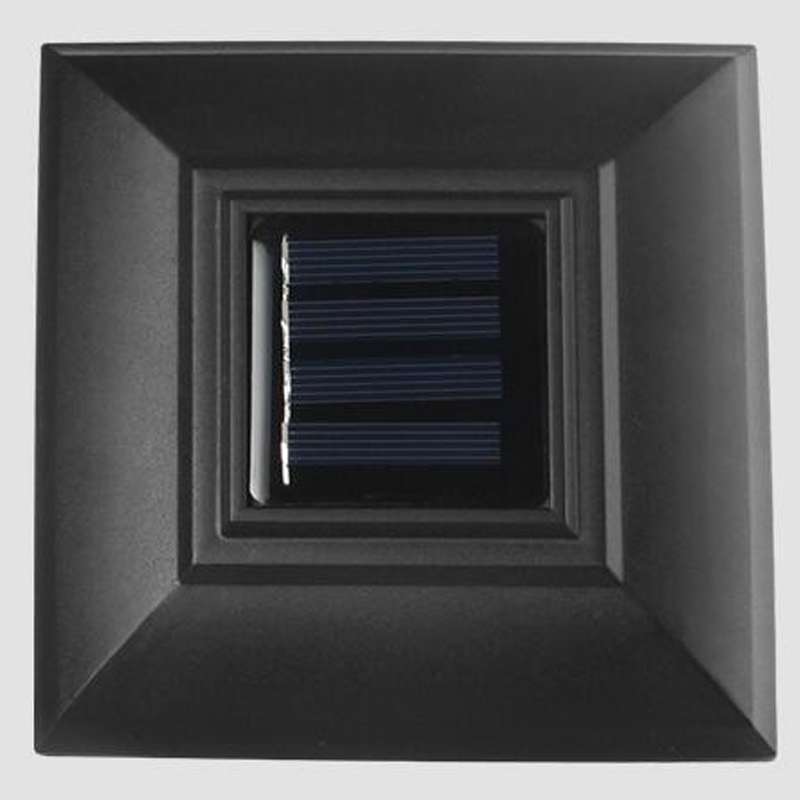 Solar Pillar Light Outdoor Waterproof Decorative Garden Lawn Wall Lamp(Warm White Light)