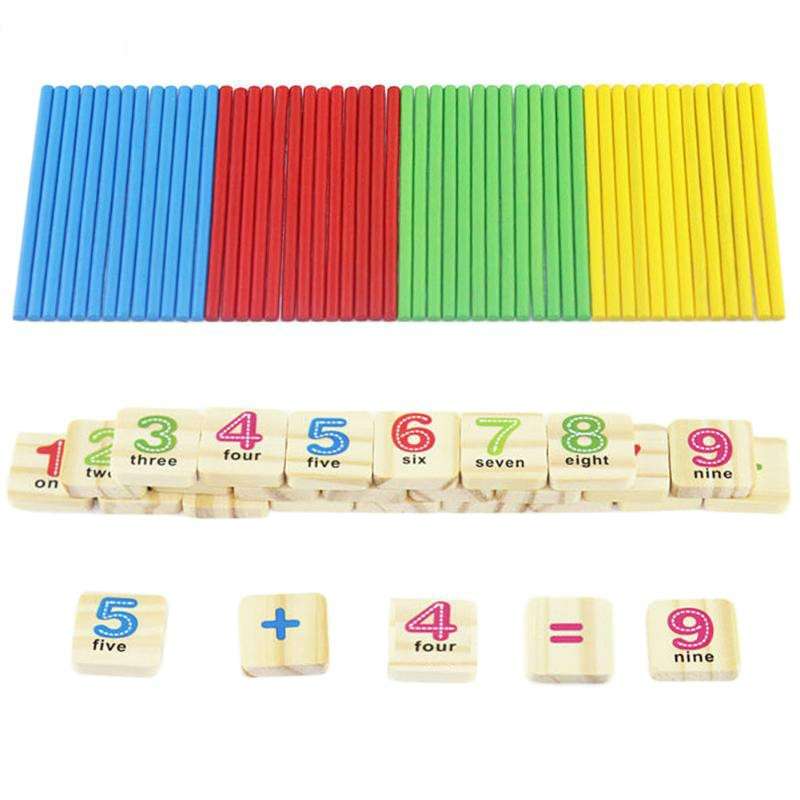 Montessori Early Learning Math Tools Digital Stick Children Kindergarten Teaching Aids(Upgrade)