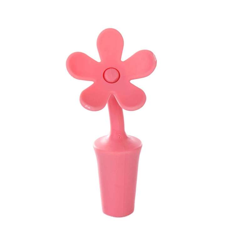 5 PCS Silicone Wine Stopper Flower Beer Stopper(Blue)