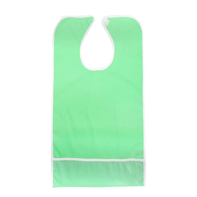 Adult Eat Meal Waterproof Bib, Size:50x80cm(Single Layer Sky Blue)