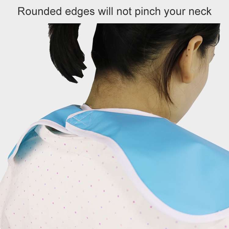 Adult Eat Meal Waterproof Bib, Size:50x80cm(Single Layer Sky Blue)