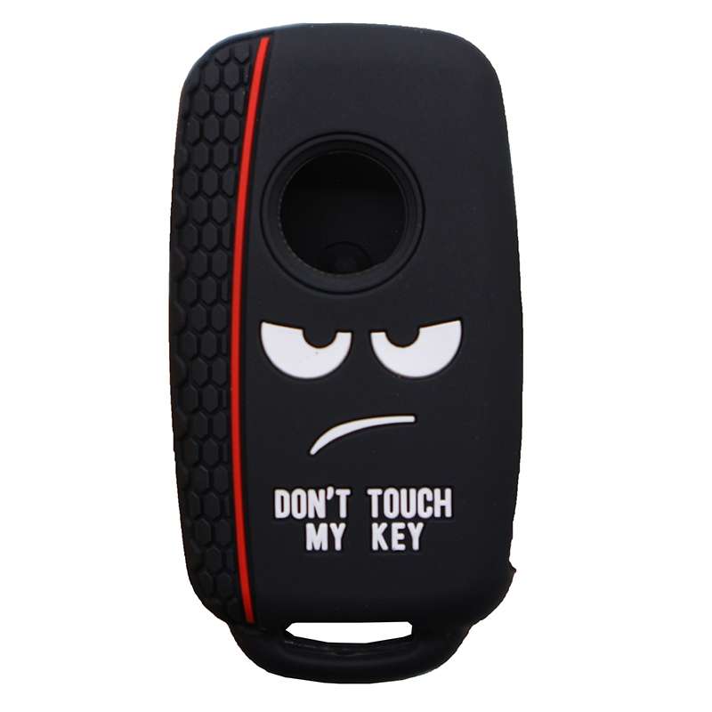 Do not Touch My Key Style Silicone Car Key Cover for Volkswagen Jetta Polo Passat Skoda Tiguan Golf(
