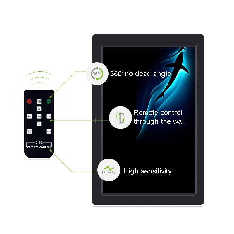 DPF-1201 12 inch 1280x800 Resolution Wall Mounted Advertising Machine LCD Electronic Photo Frame, Pl