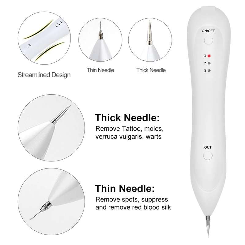Dark Spot Remover USB Laser Plasma Pen Facial Freckle Wart Removal Beauty Care Device