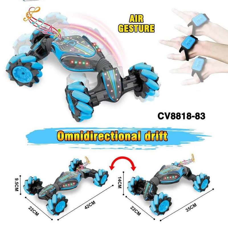 Gesture Sensing Remote Control Twisting Car Light Music Deformation Car Drift Traverse Dance Off-roa