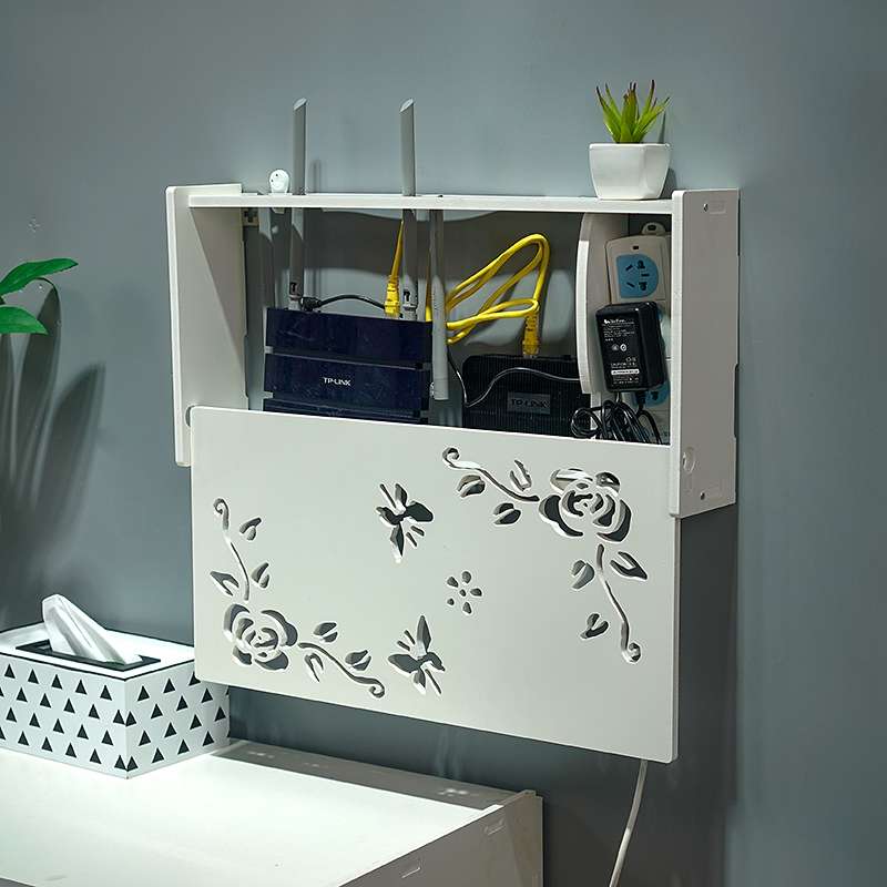 Socket Router Storage Box Set-top Box Decoration TV Cabinet Living Room Junction Box, Size:40.5x20.5