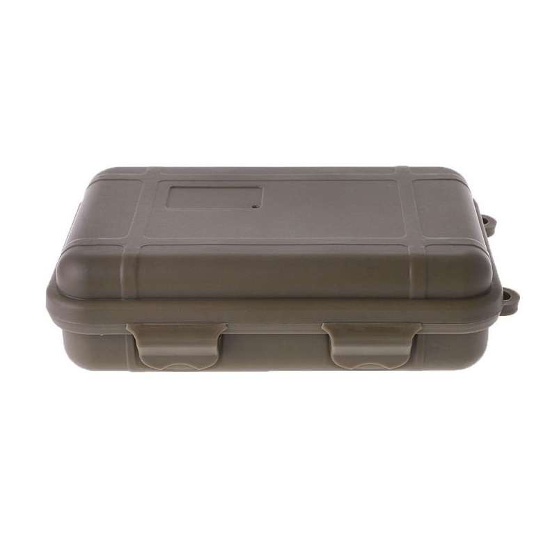 Outdoor Shockproof Waterproof Tool Box Airtight Case EDC Travel Sealed Container(Orange)