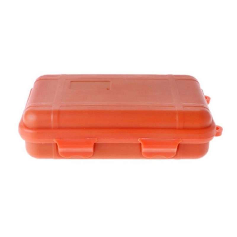 Outdoor Shockproof Waterproof Tool Box Airtight Case EDC Travel Sealed Container(Orange)