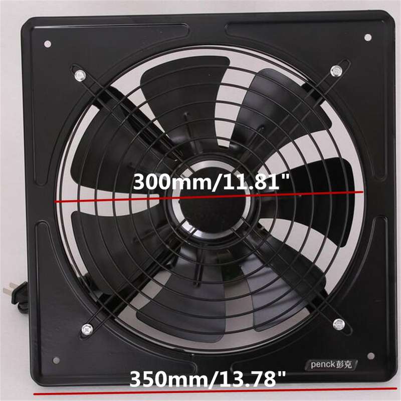 10 inch 220V Exhaust Fan High Speed Air Extractor Window Ventilation Industrial Wall Fan, CN Plug